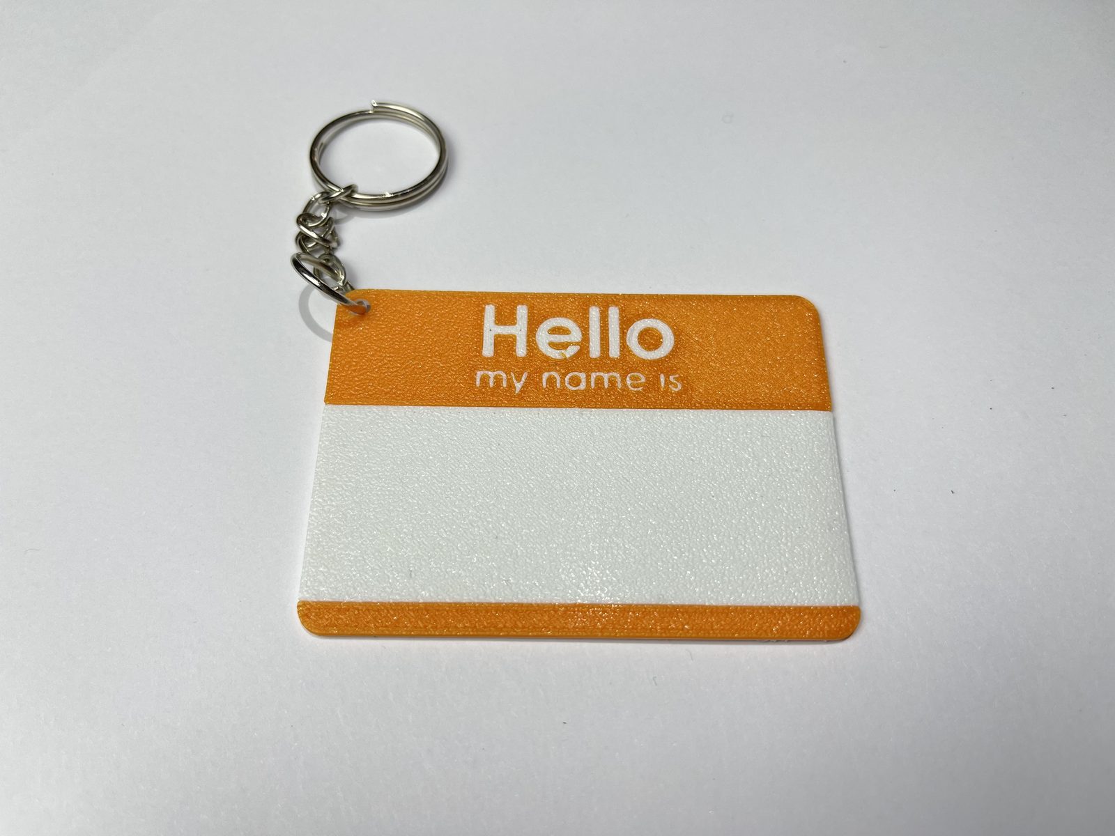 "HELLO My Name Is" Anahtarlık